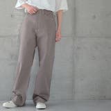 グレージュ | パンツ レディース ワイドパンツ カラーパンツ ストレート 大きいサイズ ワイ | HUG.U