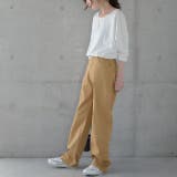 ピーナツバター | パンツ レディース ワイドパンツ カラーパンツ ストレート 大きいサイズ ワイ | HUG.U