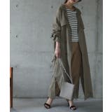 トレンチコート レディース コート アウター ロング ロングコート 大きいサイ | HUG.U | 詳細画像11 