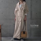 トレンチコート レディース コート アウター ロング ロングコート 大きいサイ | HUG.U | 詳細画像16 