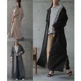 トレンチコート レディース コート アウター ロング ロングコート 大きいサイ | HUG.U | 詳細画像21 