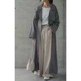 トレンチコート レディース コート アウター ロング ロングコート 大きいサイ | HUG.U | 詳細画像6 