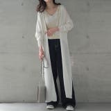 ホワイト | カーディガン レディース シアー ロング ロングカーディガン シアーカーディガ | HUG.U