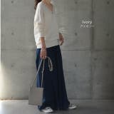 ニット トップス レディース Vネック 大きいサイズ 無地 シンプル 綿100 | HUG.U | 詳細画像14 