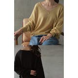 ニット トップス レディース Vネック 大きいサイズ 無地 シンプル 綿100 | HUG.U | 詳細画像8 