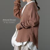 トップス レディース ワッフル トレーナー サーマル カットソー Tシャツ シ | HUG.U | 詳細画像16