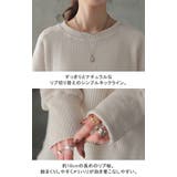 トップス レディース ワッフル トレーナー サーマル カットソー Tシャツ シ | HUG.U | 詳細画像7
