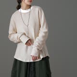 オフホワイト | トップス レディース ワッフル トレーナー サーマル カットソー Tシャツ シ | HUG.U