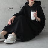 パーカーワンピース レディース ロングワンピース スウェット ロングパーカー | HUG.U | 詳細画像14 