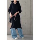 パーカーワンピース レディース ロングワンピース スウェット ロングパーカー | HUG.U | 詳細画像7 