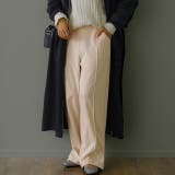 ナチュラルベージュ | ストレートパンツ レディース パンツ ゆったり ボトムス リラックス イージー | HUG.U