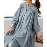 ワンピース レディース シャツワンピース バンドカラー ロングワンピース | HUG.U | 詳細画像17