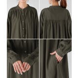 ワンピース レディース シャツワンピース バンドカラー ロングワンピース | HUG.U | 詳細画像21