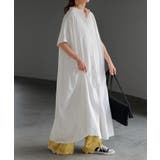 ワンピース レディース シャツワンピース バンドカラー ロングワンピース | HUG.U | 詳細画像5