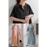 ワンピース レディース シャツワンピース バンドカラー ロングワンピース | HUG.U | 詳細画像7