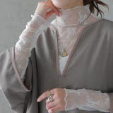 レースホワイト | トップス レディース レース レイヤード 重ね着 インナー シアー 透け ブラ | HUG.U