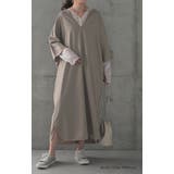 ワンピース レディース 長袖 ワンピ ロング ドルマン ロングワンピース パイ | HUG.U | 詳細画像4 