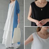 ワンピース ロング レディース ロングワンピース ぺチワンピ ロングワンピ ペ | HUG.U | 詳細画像15 