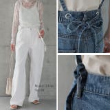 デニムパンツ サロペット レディース デニム サスペンダー パンツ 2way | HUG.U | 詳細画像17 