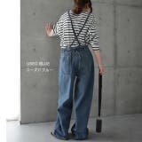 デニムパンツ サロペット レディース デニム サスペンダー パンツ 2way | HUG.U | 詳細画像9 