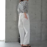 デニムホワイト | デニムパンツ サロペット レディース デニム サスペンダー パンツ 2way | HUG.U