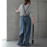 ユーズドブルー | デニムパンツ サロペット レディース デニム サスペンダー パンツ 2way | HUG.U