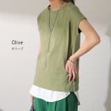 Tシャツ レディース フレンチスリーブ トップス フレンチ 半袖 無地 黒 白 | HUG.U | 詳細画像12 