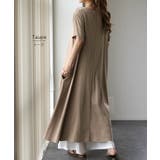 ワンピース レディース ロングワンピース 半袖 Tシャツワンピ 黒 白 | HUG.U | 詳細画像10 