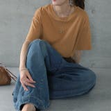 ベイクドキャロット | トップス レディース リブ カットソー Tシャツ 半袖 スリット レイヤード | HUG.U