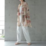 ピンクベージュ | シャツ シアーシャツ レディース シアー トップス ブラウス バンドカラー | HUG.U