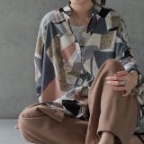 アーバンブルー | シャツ シアーシャツ レディース シアー トップス ブラウス バンドカラー | HUG.U