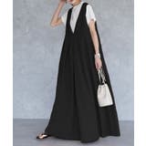 ワンピース ロング ロングワンピース ノースリーブ ジャンパースカート | HUG.U | 詳細画像5 