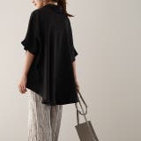 トップス ブラウス レディース 体型カバー お尻が隠れる 半袖 ドルマン アシ | HUG.U | 詳細画像18 