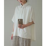 トップス ブラウス レディース 体型カバー お尻が隠れる 半袖 ドルマン アシ | HUG.U | 詳細画像22 