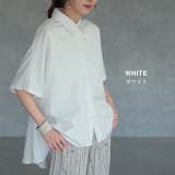 トップス ブラウス レディース 体型カバー お尻が隠れる 半袖 ドルマン アシ | HUG.U | 詳細画像8 