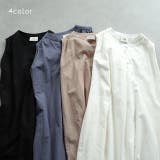 ワンピース レディース ロング 黒 ワンピ マキシ ノースリーブ Vネック | HUG.U | 詳細画像10 