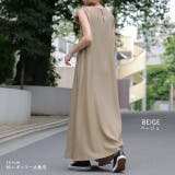 ワンピース レディース ロング ロングワンピース テントワンピ ノースリーブ | HUG.U | 詳細画像10