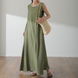ワンピース レディース ロング ロングワンピース テントワンピ ノースリーブ | HUG.U | 詳細画像21