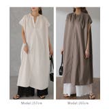 ワンピース レディース ロング シャツワンピース ロングワンピース 黒 半袖 | HUG.U | 詳細画像20