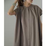 ワンピース レディース ロング シャツワンピース ロングワンピース 黒 半袖 | HUG.U | 詳細画像3