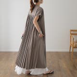 モカベージュ | ワンピース レディース ロング シャツワンピース ロングワンピース 黒 半袖 | HUG.U