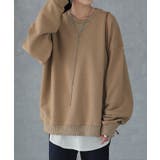 ラテベージュ | トップス レディース スウェット スエットトレーナー ビッグシルエット 無地 | HUG.U