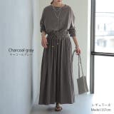 ワンピース ロング プリーツ レディース ロングワンピース 長袖 | HUG.U | 詳細画像17 