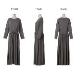 ワンピース ロング プリーツ レディース ロングワンピース 長袖 | HUG.U | 詳細画像27 