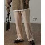 パンツ レディース 裏起毛 リブ ズボン リブパンツ ボトムス ロング スリッ | HUG.U | 詳細画像13 
