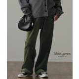 パンツ レディース 裏起毛 リブ ズボン リブパンツ ボトムス ロング スリッ | HUG.U | 詳細画像14 