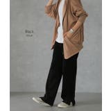 パンツ レディース 裏起毛 リブ ズボン リブパンツ ボトムス ロング スリッ | HUG.U | 詳細画像19 