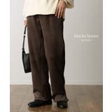 パンツ レディース 裏起毛 リブ ズボン リブパンツ ボトムス ロング スリッ | HUG.U | 詳細画像20 