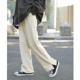 パンツ レディース 裏起毛 リブ ズボン リブパンツ ボトムス ロング スリッ | HUG.U | 詳細画像21 