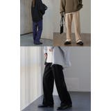 パンツ レディース 裏起毛 リブ ズボン リブパンツ ボトムス ロング スリッ | HUG.U | 詳細画像23 